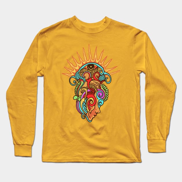 psychedelic Long Sleeve T-Shirt by kating